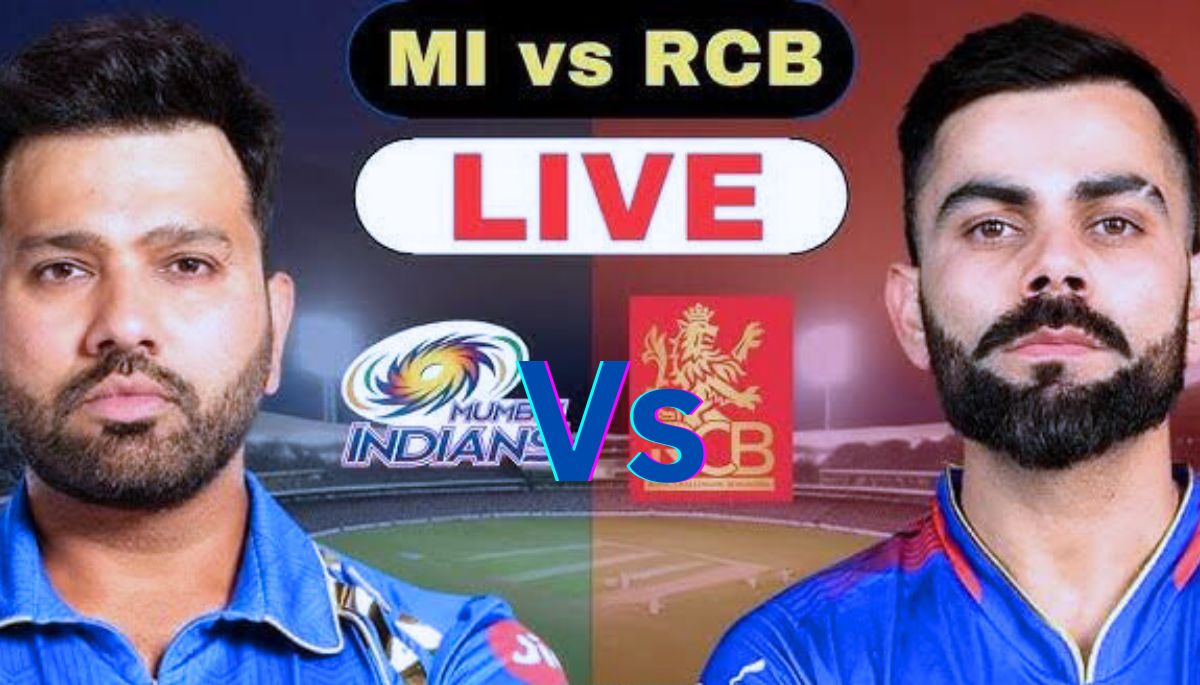 mumbai vs Rcb ipl match जानें Score, live match Update कौन टीम win होगी?
